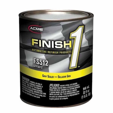 Finish 1 2K Enamel Sealer; Black Quart FS51214